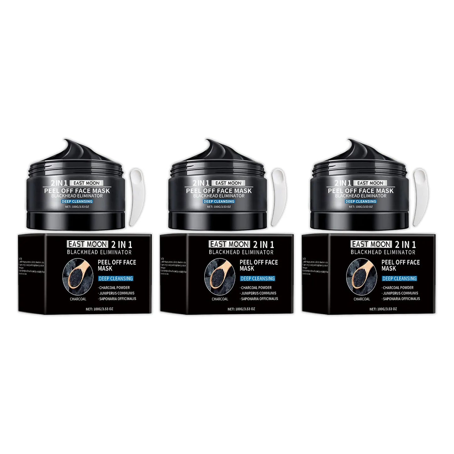 Bamboo Charcoal Blackhead Peel Off Mask Deep Cleansing & Pore Refining, 100g