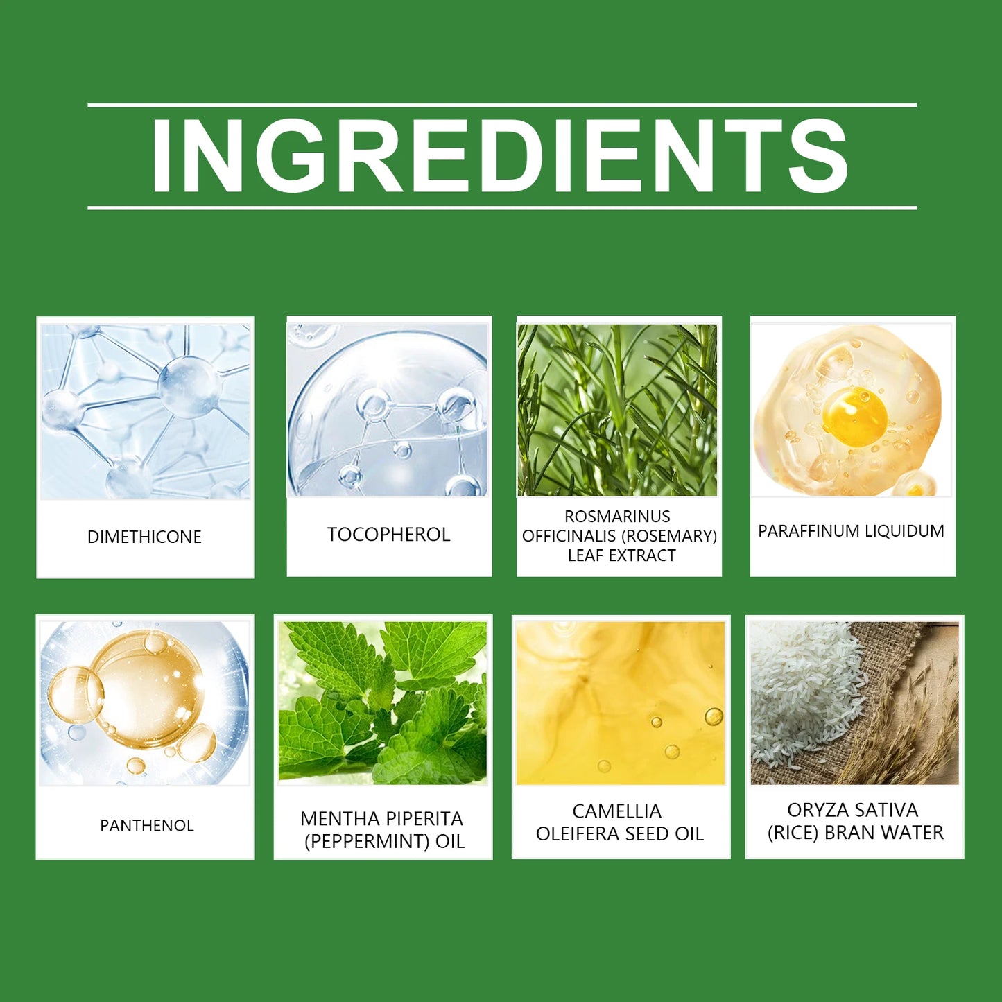 Rice Water & Rosemary Hair Growth Spray – Biotin & Peppermint Infused
