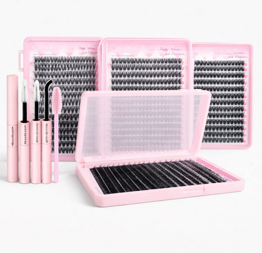 DIY Lash Extension Kit – Clusters 9-16mm Effet Volume Naturel