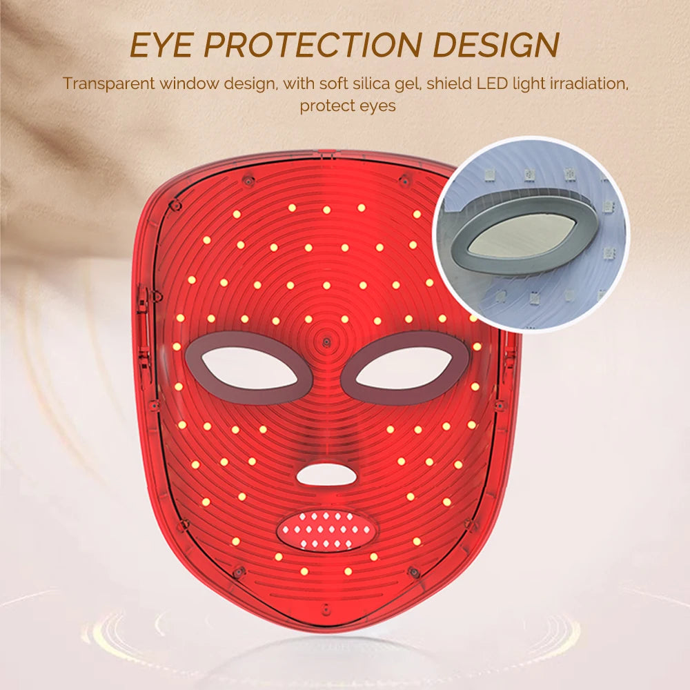 7-Color LED Facial Mask – Anti-Aging, Brightening & Skin Rejuvenation Device