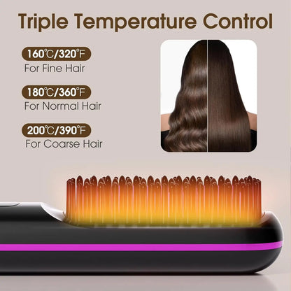 GlowSmooth – Cordless Portable Hair Straightener