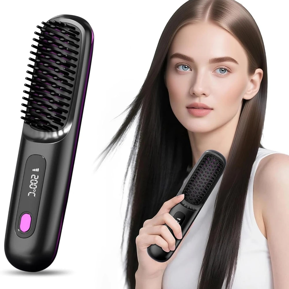 GlowSmooth – Cordless Portable Hair Straightener