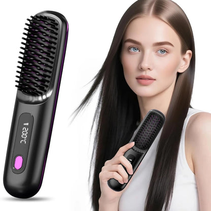 GlowSmooth – Cordless Portable Hair Straightener