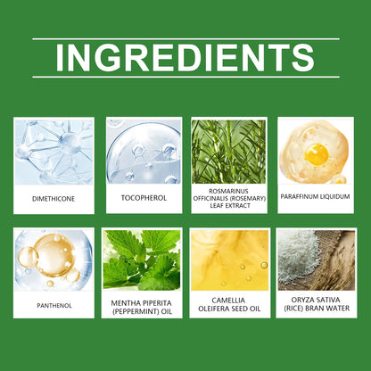 Rice Water & Rosemary Hair Growth Spray – Biotin & Peppermint Infused